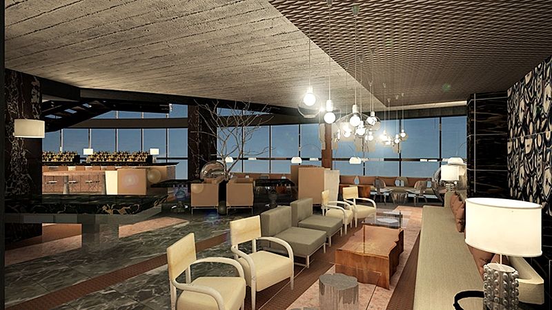 Hotel Las Americas Golden Tower Panama Exterior foto The interior of the lounge