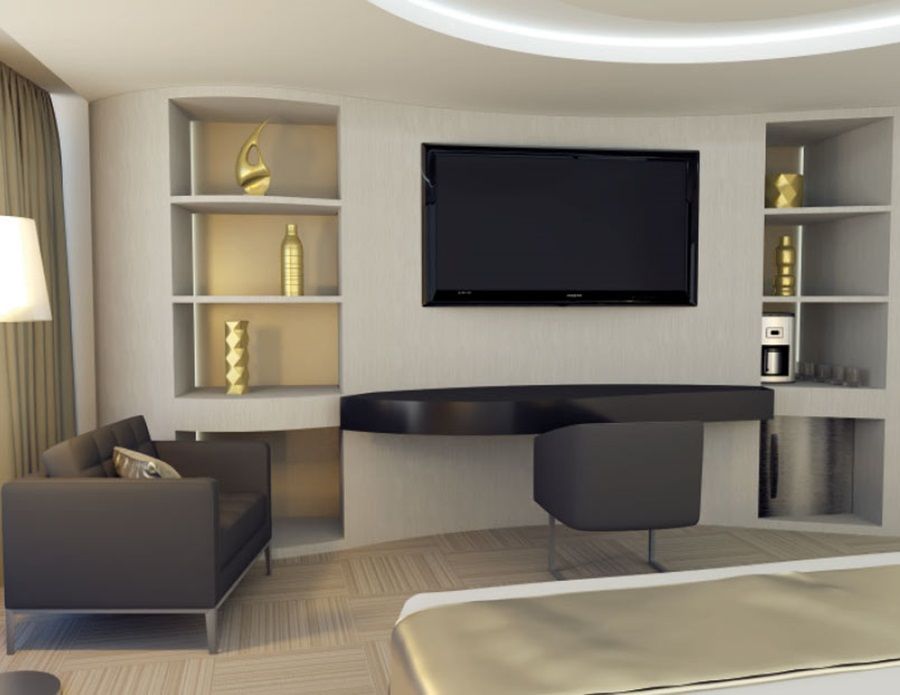 Hotel Las Americas Golden Tower Panama Exterior foto 3D rendering of a bedroom