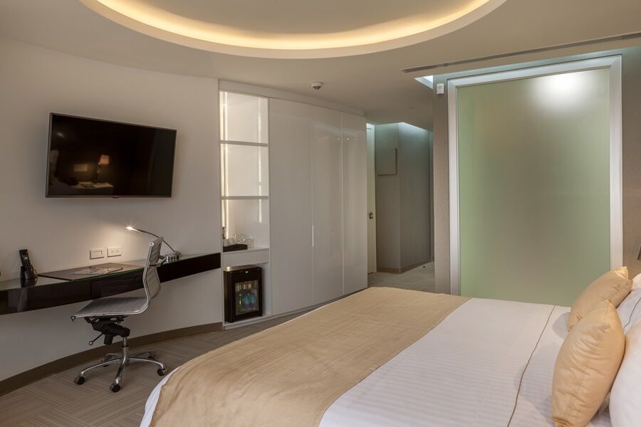Hotel Las Americas Golden Tower Panama Exterior foto A room at the hotel