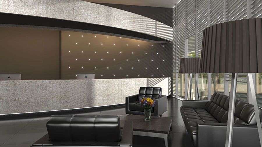 Hotel Las Americas Golden Tower Panama Exterior foto 3D rendering of a waiting room